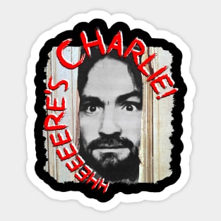 Charles Manson - Here's Charlie! Sticker